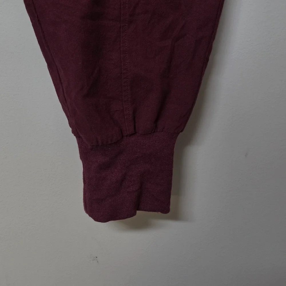 Kidoriman Men's Gelyu Harem Japanese Street Burgundy Red Cotton Jogger Pants 3XL